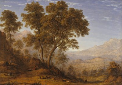 アルプスからシュザを望む、私のイタリア最後の眺め 作： John Glover