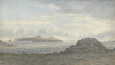 セントデービッズヘッド、ペンブルックシャー、1805年頃（紙にトイレ） 作： John Glover