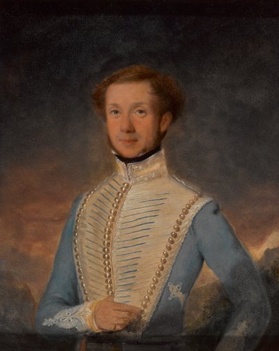 ヘンリーブリッグス中尉、第2マドラス軽騎兵隊、1832年頃 作： John Godwin Williams