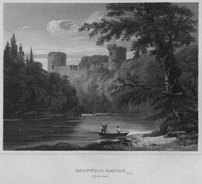 ボスウェル城、クライズデール、1814 作： John Greig