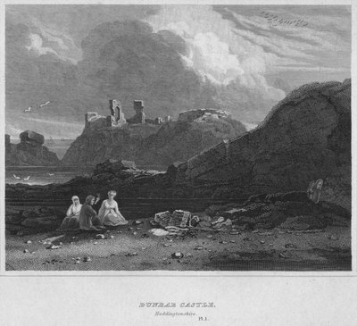ダンバー城、ハディントンシャー、1814 作： John Greig