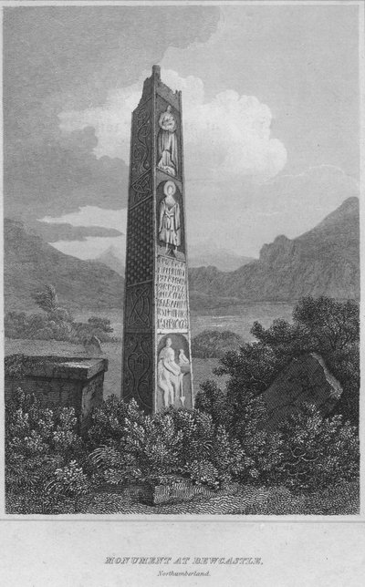 ビューキャッスルの記念碑。ノーサンバーランド、1814 作： John Greig