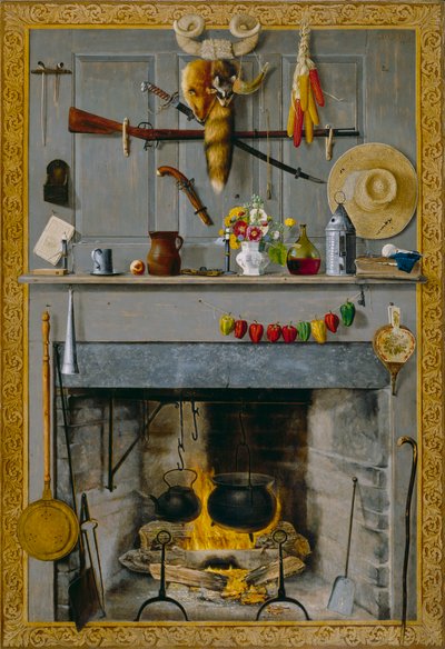 おばあちゃんハースストーン、1890 作： John Haberle
