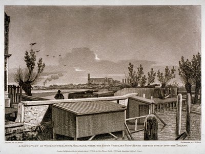 ウェストミンスター、ロンドン、1808年。 作： John Hall