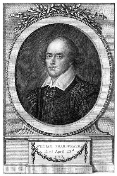ウィリアムシェイクスピア、イギリスの詩人、劇作家、1820年 作： John Hall