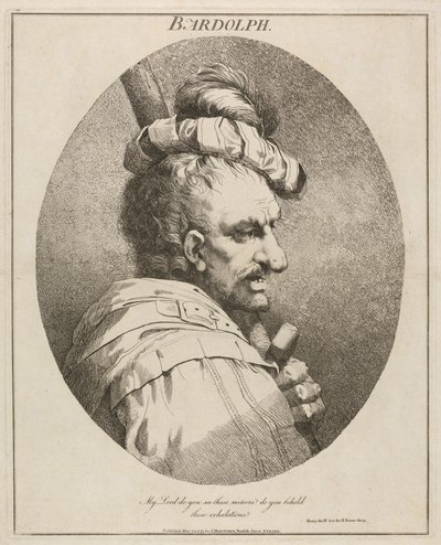 Bardolph, "Henrique IV", Parte II, Ato II, Cena IX 作： John Hamilton Mortimer