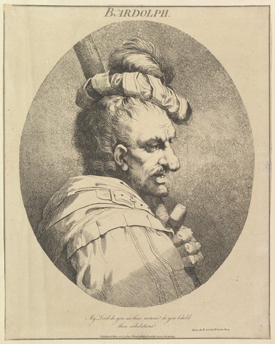 1775年5月20日、シェイクスピアーからのバルドルフ12キャラクター。 作： John Hamilton Mortimer