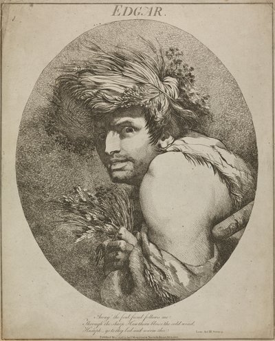 Edgar, "Kuningas Lear", näytös III, kohtaus III 作： John Hamilton Mortimer
