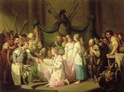 ヴォルティガーンとロウェナの会 作： John Hamilton Mortimer