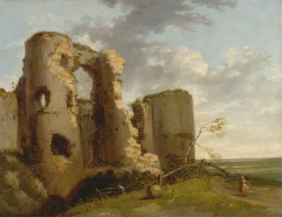 ペベンシー城の西門、サセックス 作： John Hamilton Mortimer