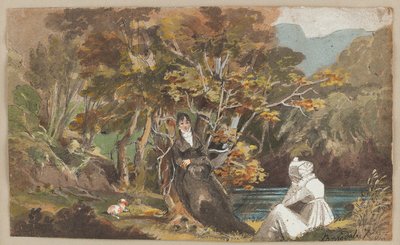 ボローデール、1810（紙にトイレ） 作： John Harden