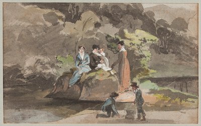水によるグループ化、1810（紙にトイレ） 作： John Harden