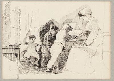 ジェシー、ロバート、ジョセフとソフィー、1818 作： John Harden