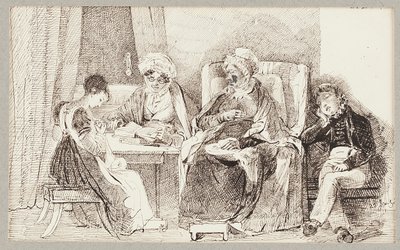 1824年の病気と休息 作： John Harden