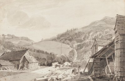 スケルウィト、1821年（紙にトイレ） 作： John Harden