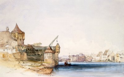 バーゼルでの眺め、1842 年。 作： John Harper