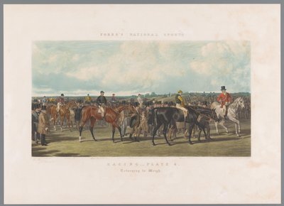 競馬終わって帰る レーシング - プレート 4. 計量に戻る (オブジェクトのタイトル) フォレス国民体育（シリーズタイトル） フォアの国民的スポーツ（連載タイトル） 作： John Harris