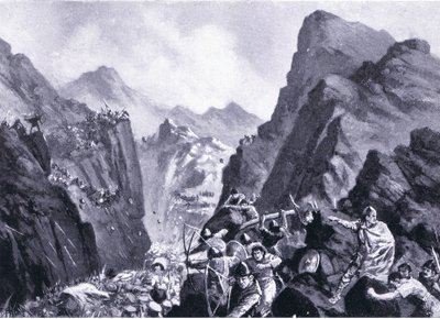 ギリシャ軍の消滅、ハチソンの歴史からのイラストVOL 4 c.1920s 作： John Harris Valda
