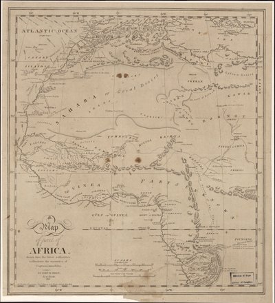 アフリカの一部の地図-ジェームズ・ライリー船長の物語を説明するために最新の権威によって描かれた LOC 2009583840 作： ジョン・ハーツホーン