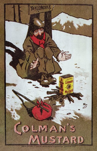 コルマンのマスタードの広告、1898年頃（カラーリソ） 作： John Hassall