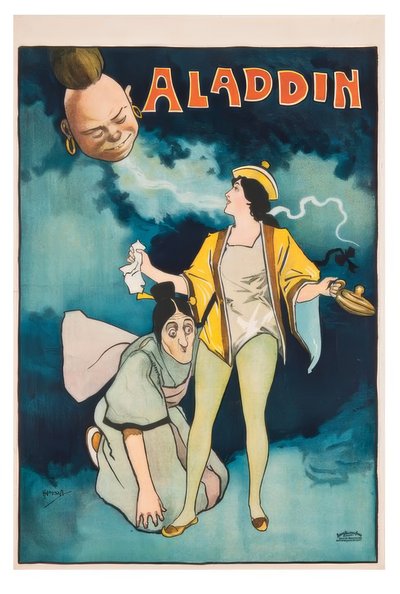 アラジン- J。ハッサル-プラカット、1893-1899 作： John Hassall