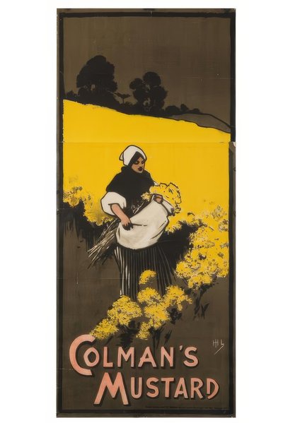 「コルマンズマスタード」- J。ハッサル-プラカット、1898 作： John Hassall