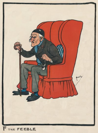 F the Feeble - J. Hassall - Zeichnung、1903 作： John Hassall