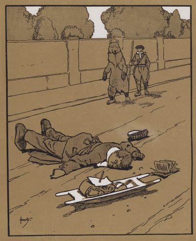 「昼間は、シャムデッドの古き良き保護のようなものはありません」（カラーリソ） 作： John Hassall