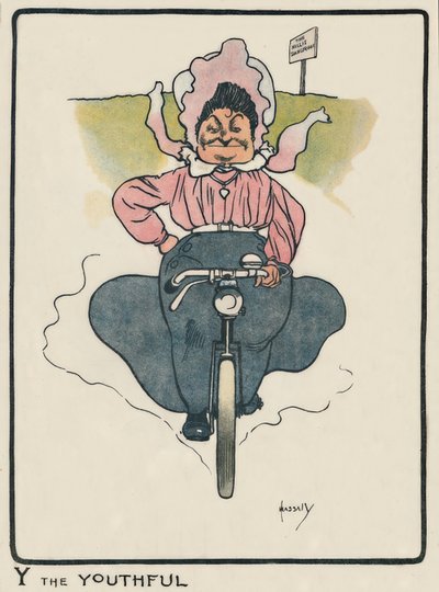 若々しいY - J・ハッサル-ドローイング、1903 作： John Hassall