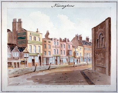 ニューイントン、サザーク、ロンドン、1825 作： John Hassell