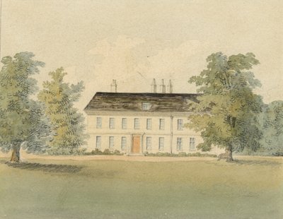 ドラモンド牧師牧師館、1823年（紙に水彩） 作： John Hassell