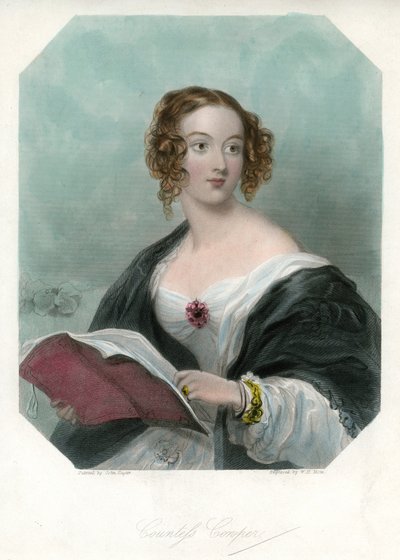 伯爵夫人カウパー、c1865-1890 作： John Hayter