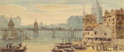バーゼル、1807年頃（紙とペンとインク） 作： John Henderson