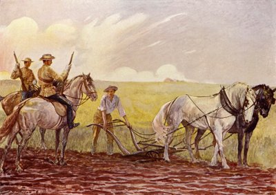 カナダ山地警察（カラーリトグラフ 作： John Henry Frederick (after) Bacon
