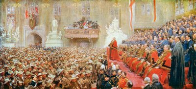 ロンドン市帝国ボランティアのロンドン帰国、1900年10月29日 作： John Henry Frederick Bacon