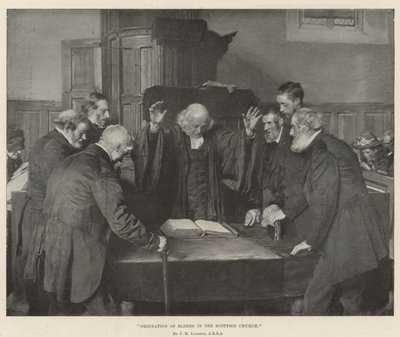 スコットランド教会における長老の叙階 作： John Henry Lorimer