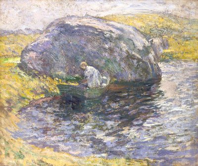ある夏の日 (キャンバスに油彩) 作： John Henry Twachtman