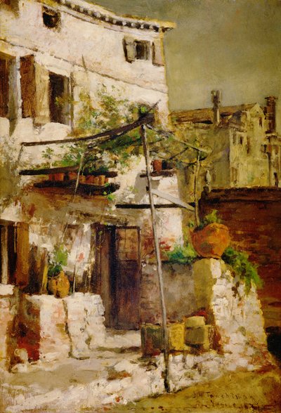 ヴェネツィアの風景、1877 作： John Henry Twachtman