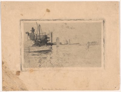 コール・ドック、ブリッジポート 作： John Henry Twachtman