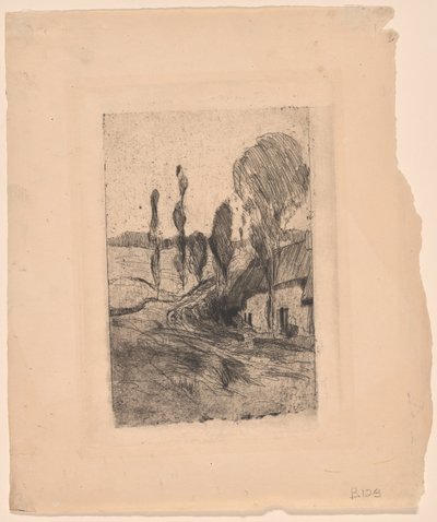 フランスの風景 作： John Henry Twachtman