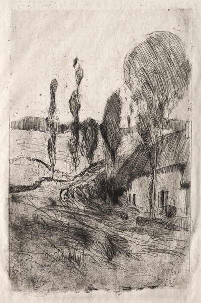 フランスの風景、ca。 1884-89。 作： John Henry Twachtman