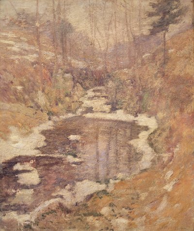 ヘムロックプール、1900年頃 作： John Henry Twachtman