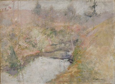 ヘムロック プール、カリフォルニア州。 1890年から1900年。 作： John Henry Twachtman