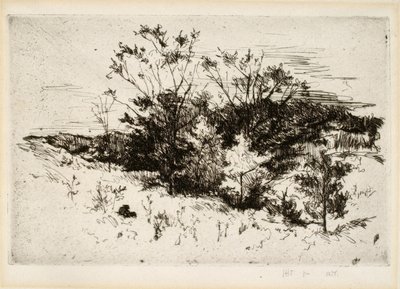 シンシナティ近郊の景観 作： John Henry Twachtman