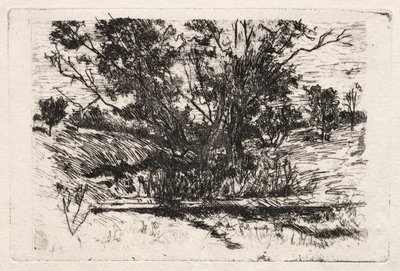 シンシナティ近郊の景観 作： John Henry Twachtman