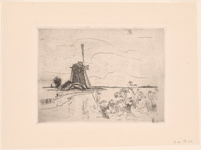 オランダの工場 作： John Henry Twachtman
