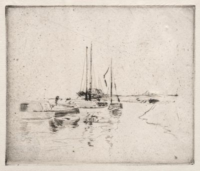 ドルドレヒトの近く。 作： John Henry Twachtman