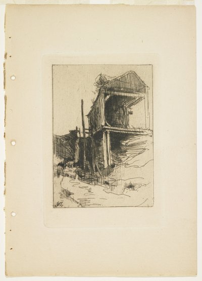 廃工場、1888-1889 作： John Henry Twachtman