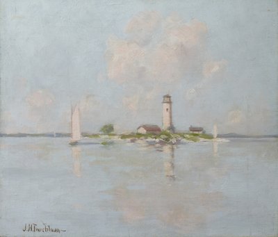 灯台（キャンバスに油彩） 作： John Henry Twachtman