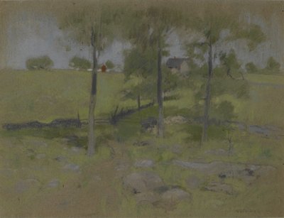 3本の木、1888-95年頃 作： John Henry Twachtman